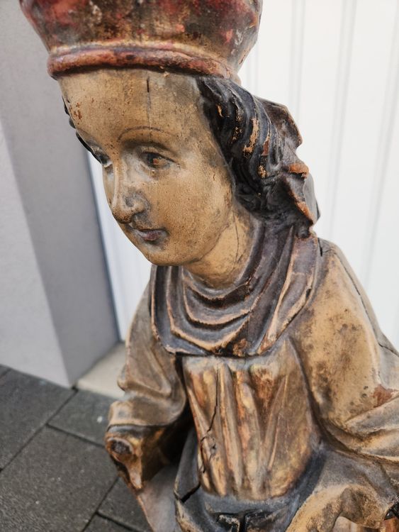 Grosse Antike Barock Madonna Holz Um Kaufen Auf Ricardo