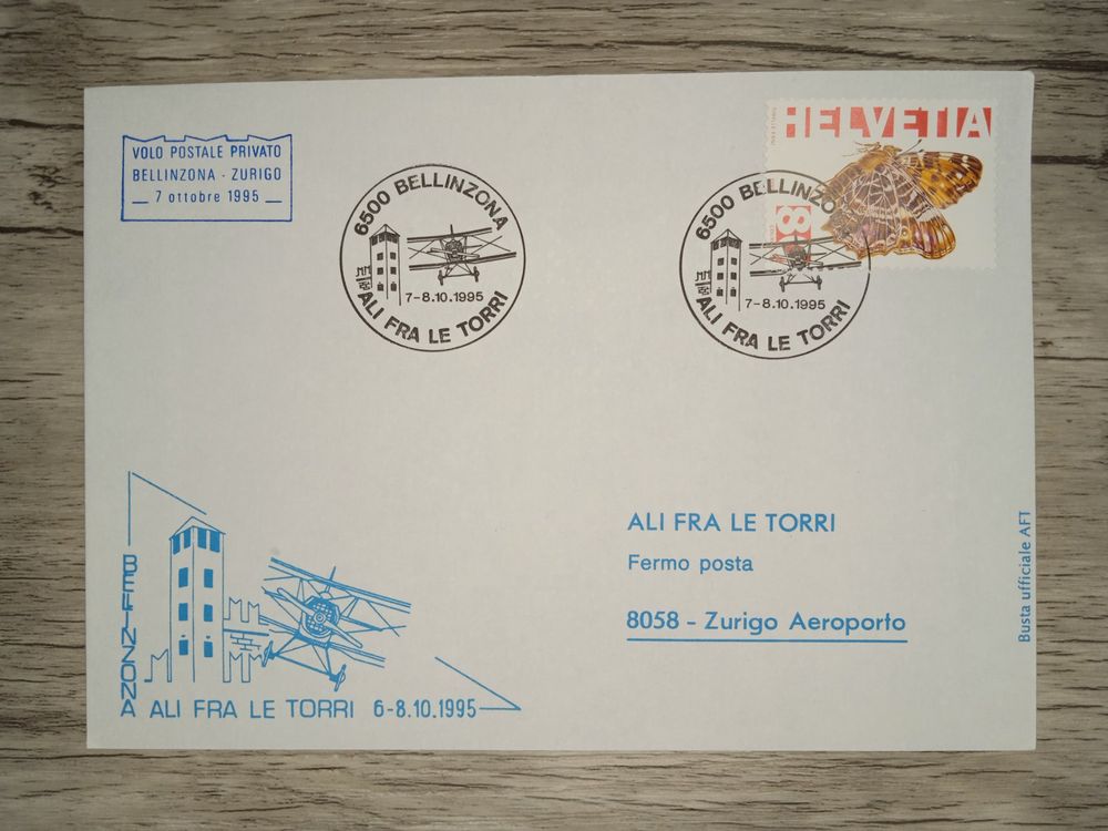 TR26 Enveloppe Timbre Suisse 1995 Theme Aviation Kaufen Auf Ricardo