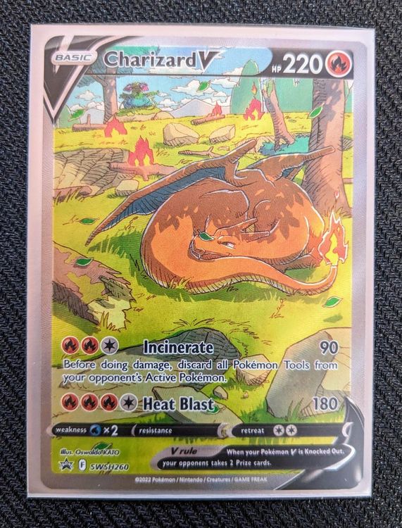 Pokémon Karte Charizard Glurak V Promo SWSH260 EN Kaufen auf