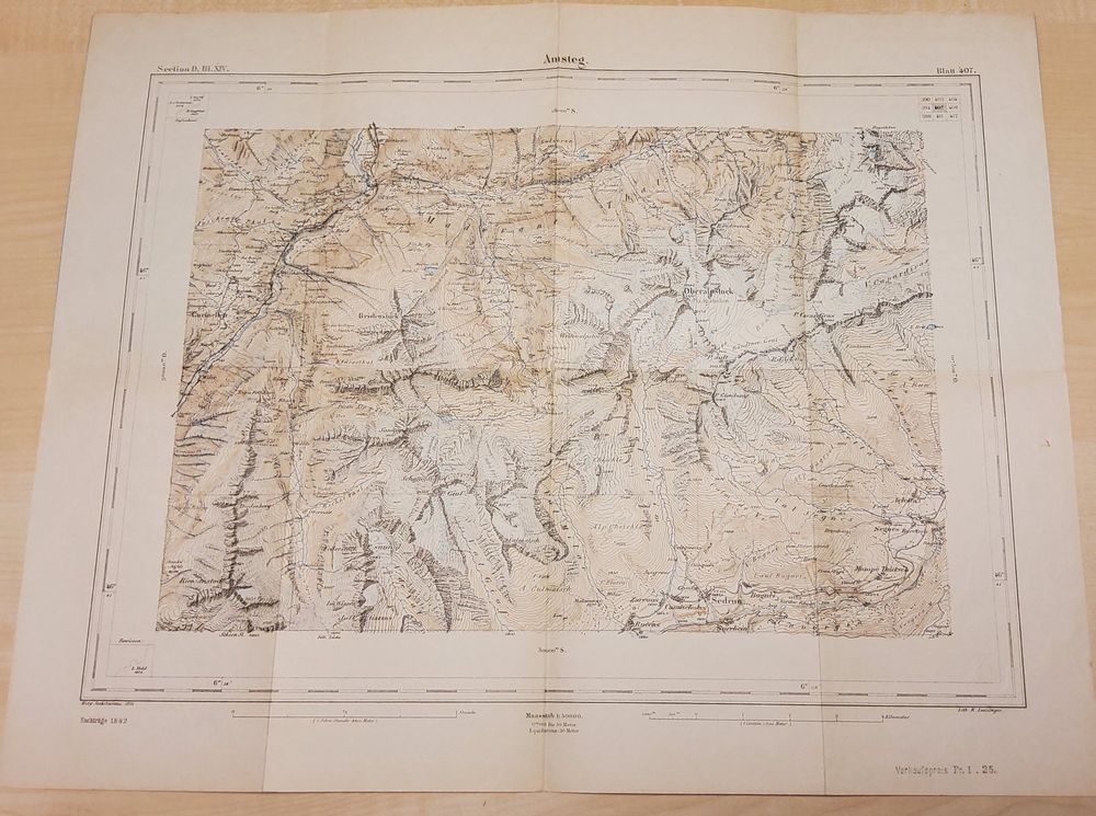 Topographischer Atlas Der Schweiz 1882 AMSTEG Kaufen Auf Ricardo