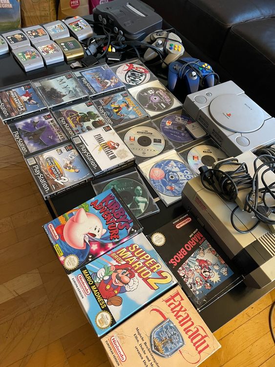 3 Alte Gamekonsolen Mit Vielen Games N64 PS1 NES Kaufen Auf Ricardo