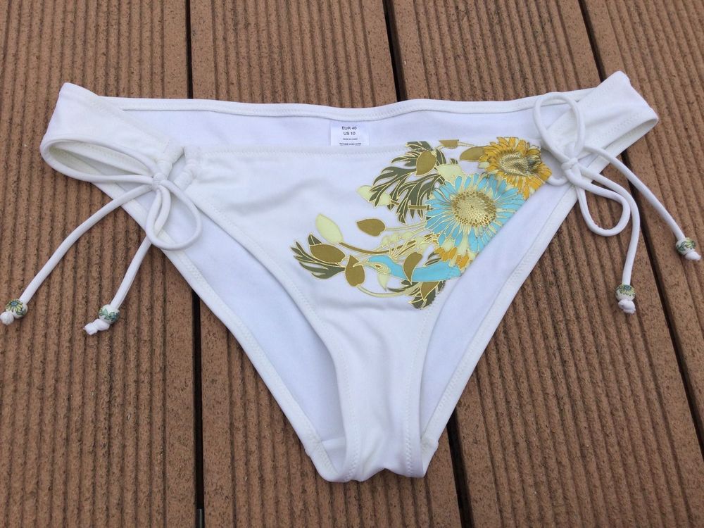 Maillot De Bain Bikini B Bas Blanc Turquoise Neuf Kaufen Auf