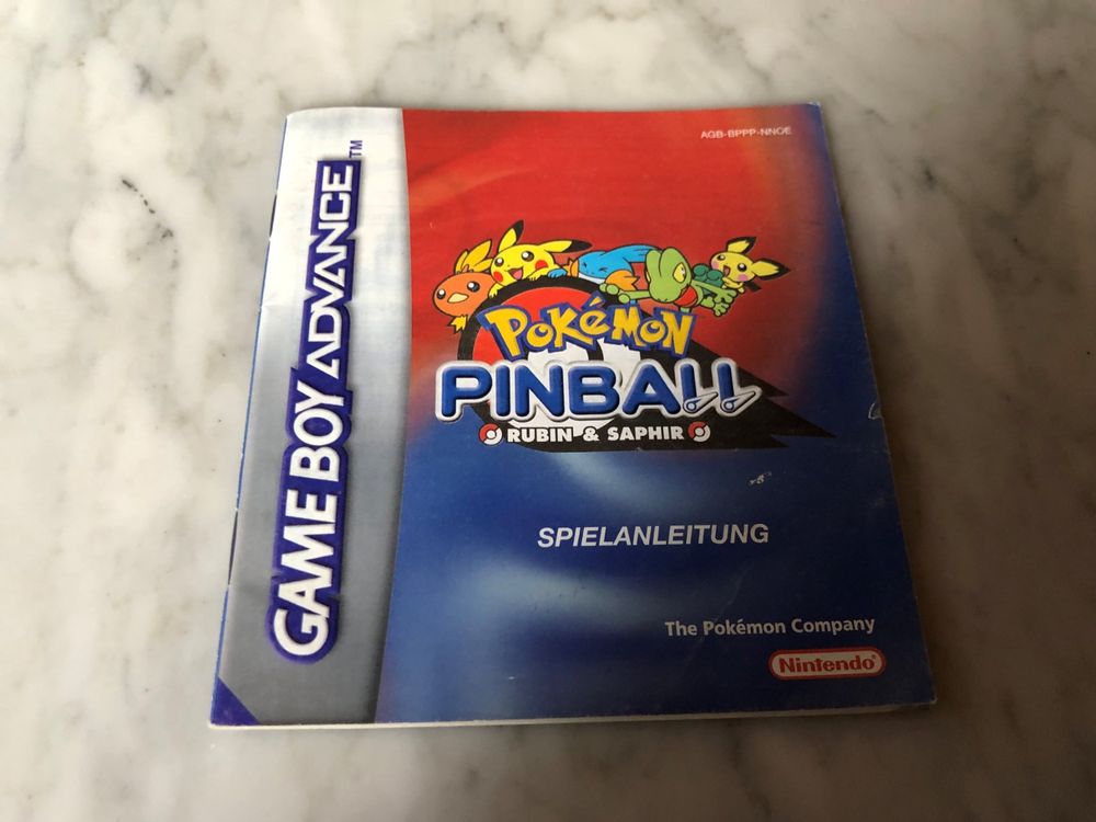 Anleitung F R Pokemon Pinball Rubin Saphir Game Boy Advanc Kaufen