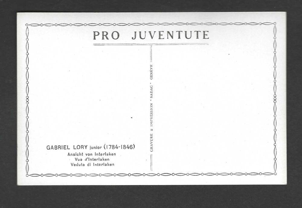 1920 Pro Juventute 1 Karten Set G Lory Vater Und Sohn Kaufen Auf Ricardo