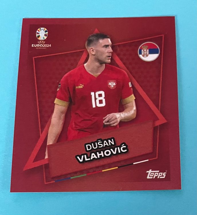 Topps Euro Sticker Srb Sp Dusan Vlahovic Serbien Kaufen Auf