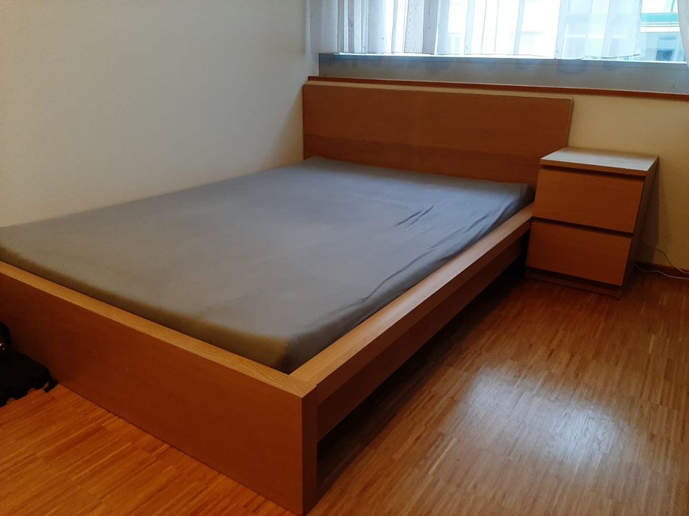 MALM Bett 140x200 Komplett Mit Nachtisdh Kaufen Auf Ricardo