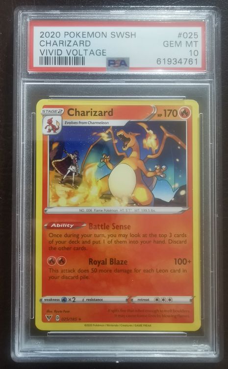 Pokemon 2020 Charizard Vivid Voltage PSA10 Kaufen Auf Ricardo