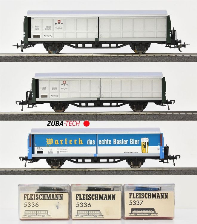 Fleischmann 3x Güterwagen SBB H0 GS OVP Kaufen auf Ricardo