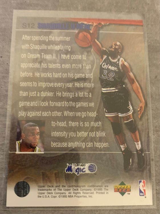 NBA Shaquille O Neal Slam Dunk Stars Card Kaufen Auf Ricardo