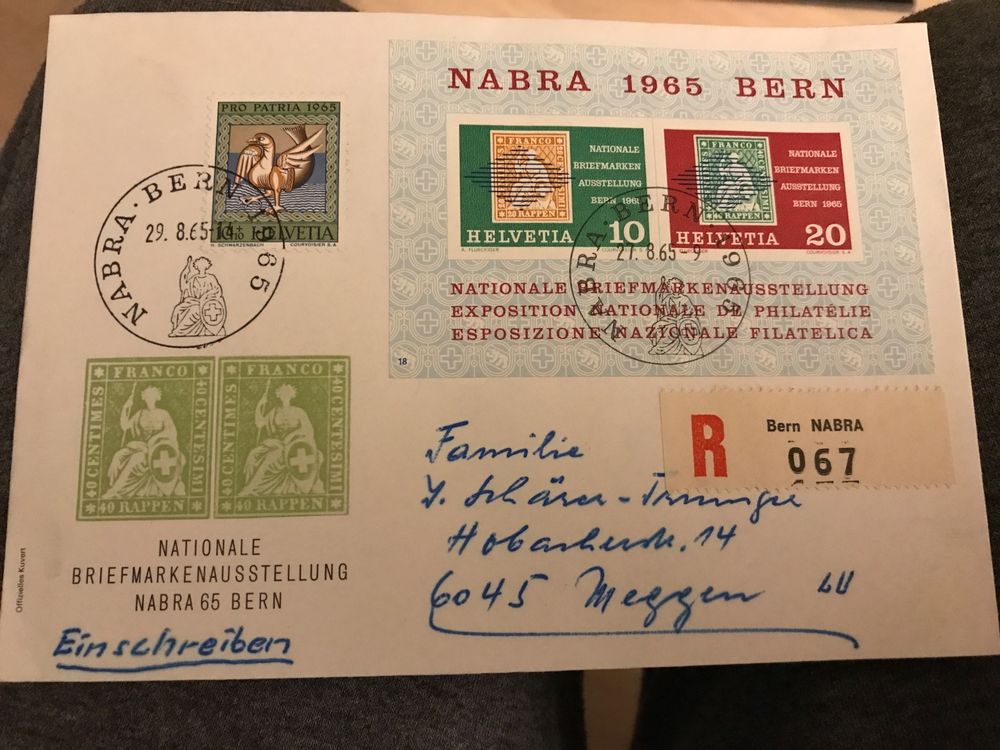 Briefmarke NABRA 1965 Bern Kaufen Auf Ricardo