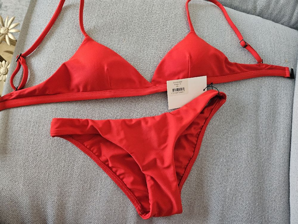 Matteau schöner roter Bikini Größe 1 xs neu mit Ettikett Kaufen