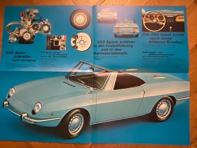 Fiat Sport Spider Prospekt Deutsch Brochure D Pliant Kaufen Auf