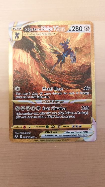 Origin Dialga Vstar Gold Crown Zenith Fullart Pokemon GG68 Kaufen Auf