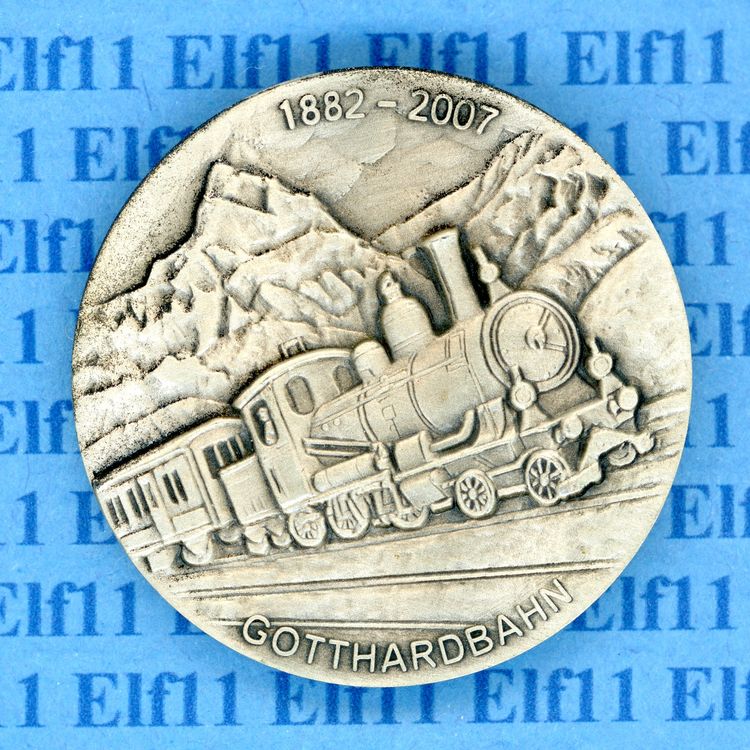 CHm 0 00 2007 125 Jahre Gotthardbahn Stgl Medaille Kaufen Auf Ricardo