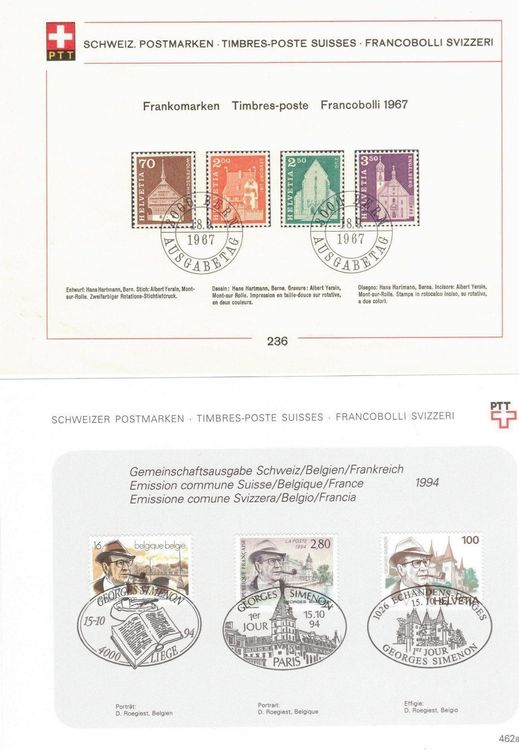 PTT Sammeblätter Briefmarken 1963 1995 Kaufen auf Ricardo