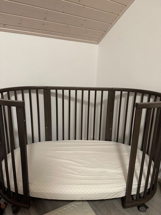 Like New Stokke Sleepi Bed V3 Hazel Grey Crib W Mattress Kaufen