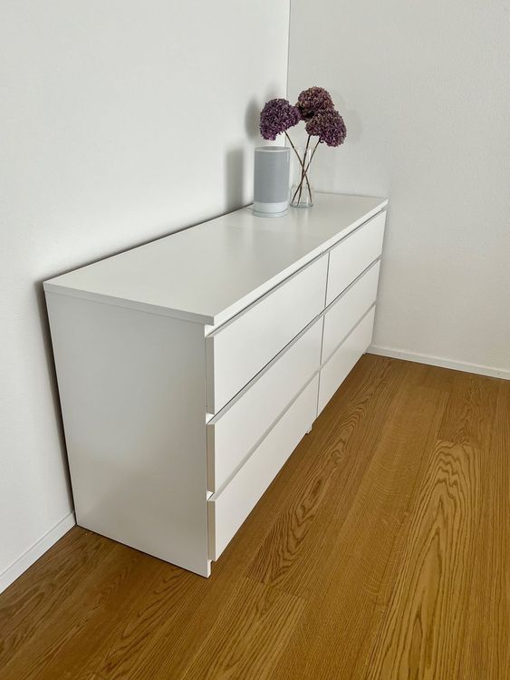 Malm Kommoden Mit Schubladen Ikea Weiss Kaufen Auf Ricardo