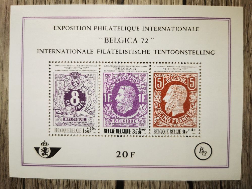 TR12 Bloc Timbre Belgique 1972 Kaufen Auf Ricardo