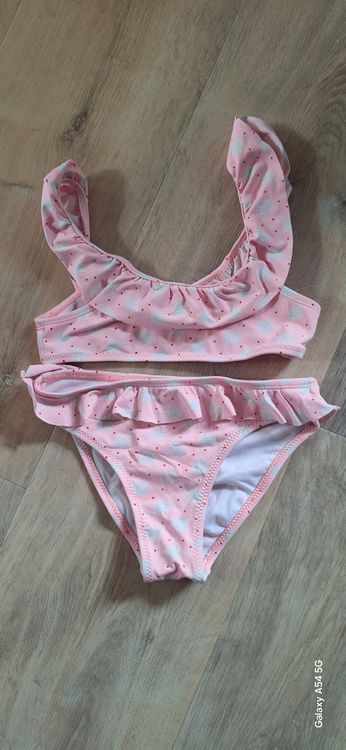 Okäidi Bikini Gr A rosa mit Rüschen Top Zustand Gebraucht