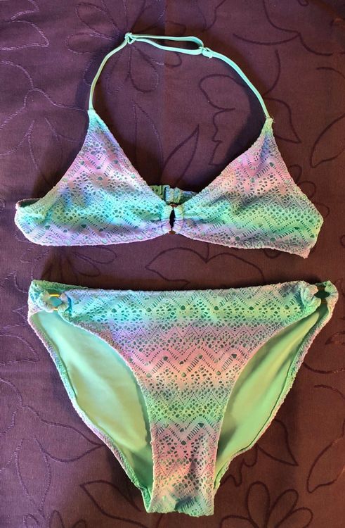 Mädchen Bikini grün rosa lila Gr Gebraucht in Buchs SG für