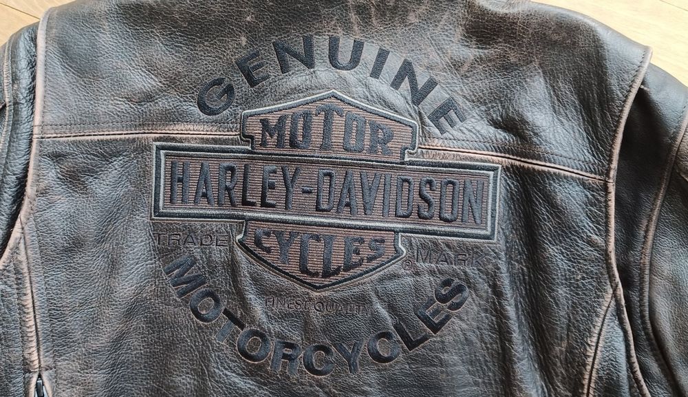 Original Lederjacke Harley Davidson Braun Neuwertig Gr Sse L Kaufen