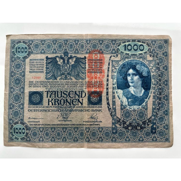 Tausend Kronen Banknote V 1902 Kaufen Auf Ricardo