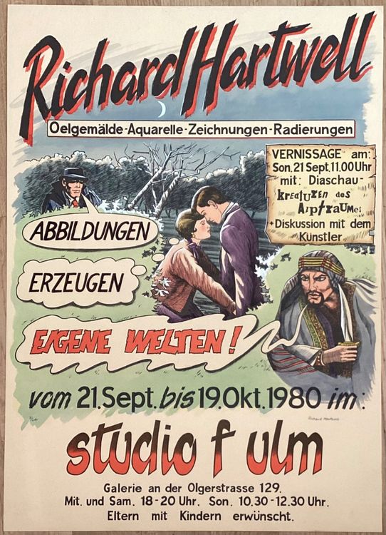 Richard HARTWELL 1946 Studio F Ulm Litho Plakat Handsignie Kaufen