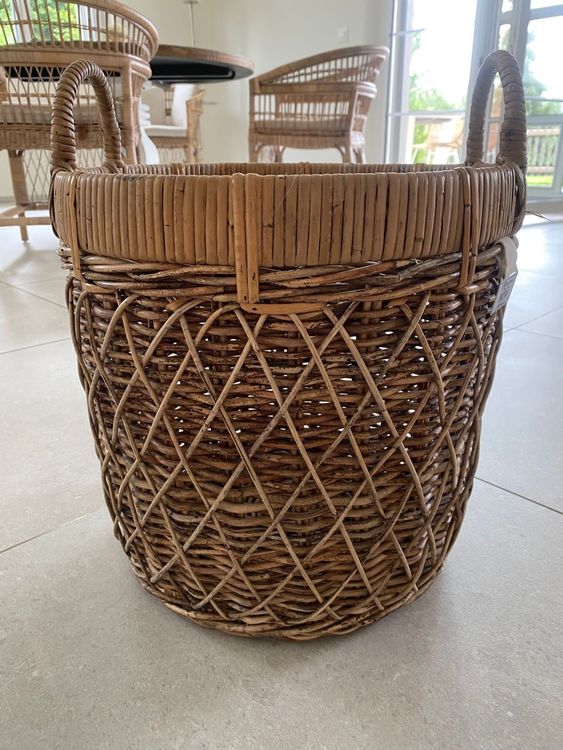 Riviera Maison Rustic Rattan Diamond Weave Basket Kaufen Auf Ricardo