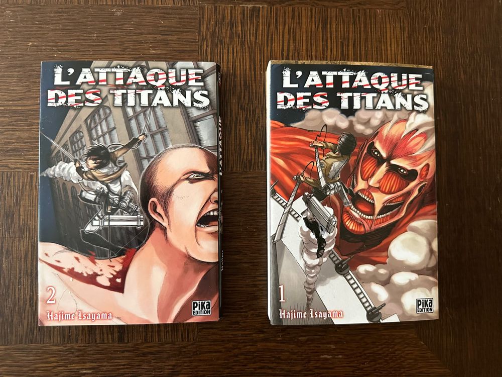 2 X Manga L Attaque Des Titans Volumes 1 2 Kaufen Auf Ricardo