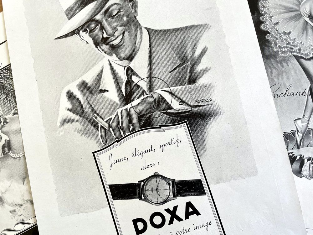 Doxa Watch Alte Werbungen Publicit S Kaufen Auf Ricardo