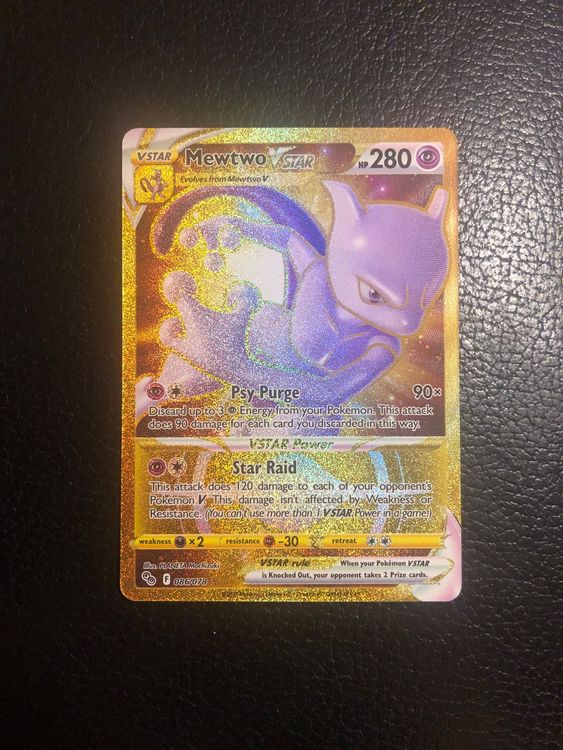 Pokemon GO Mewtwo V Star Gold 86 78 Full Art Secret Ab 1 Kaufen Auf