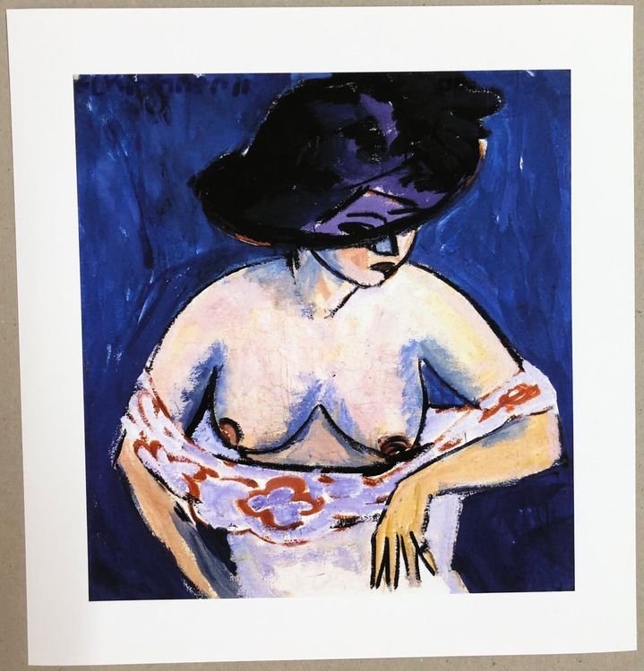 Kirchner Half Naked Woman With Hat Kaufen Auf Ricardo