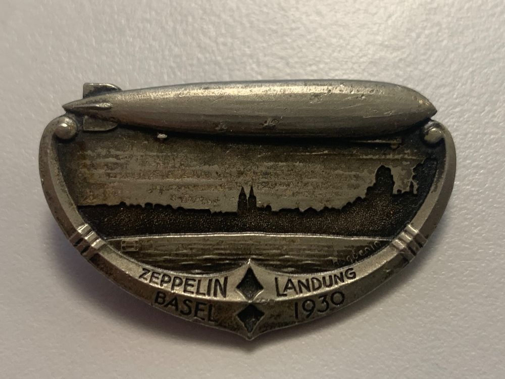 Abzeichen Zeppelin Landung Basel Kaufen Auf Ricardo