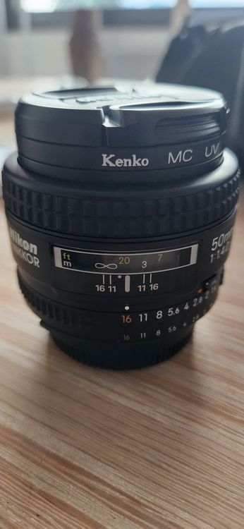 Objektiv Nikkon Nikkor Mm Af Mit Kenko Uv Filter Kaufen Auf