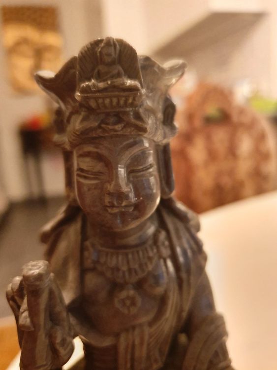 Statue Guan Yin Aus Stein China Antik Kaufen Auf Ricardo