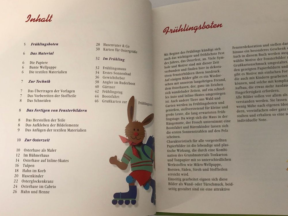 Bastelbuch Frühlingsmaus Osterhase mit Vorlagenbogen NEU Kaufen