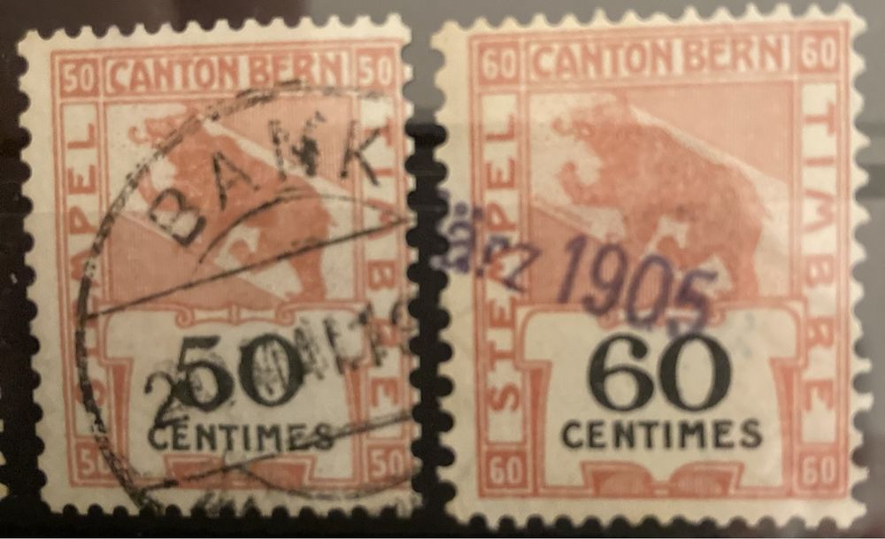 Fiskalmarken Stempel Marken Canton Bern 1903 H Kümmerly Kaufen