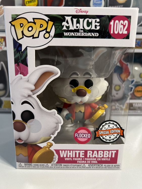 Funko POP Alice Au Pays Des Merveilles White Rabbit Flocked Kaufen