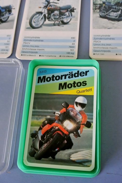 Vintage Quartett Motorräder Motos 5313 Piatnik wie neu Kaufen auf