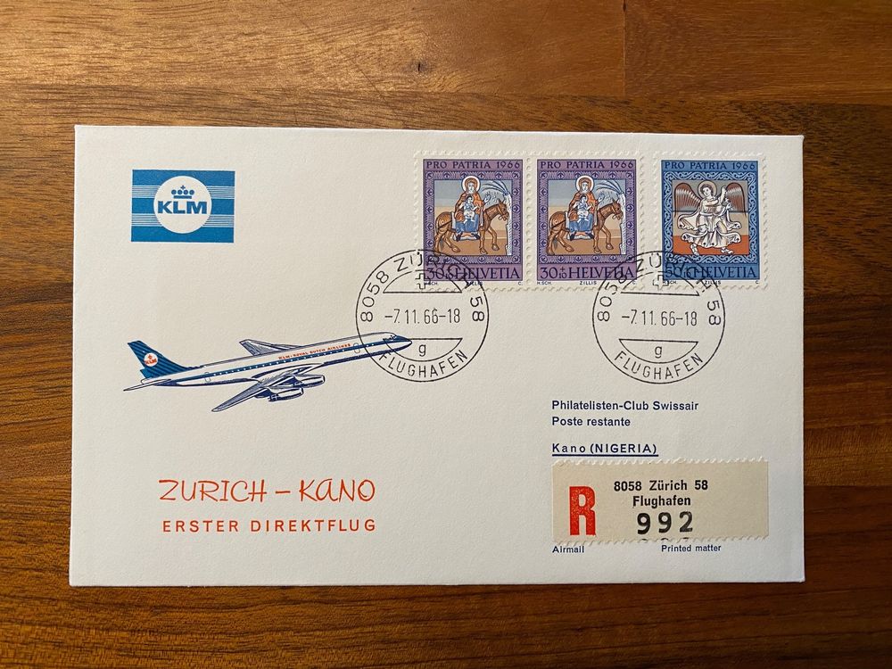 KLM Erstflug Zürich Kano 1966 Kaufen auf Ricardo