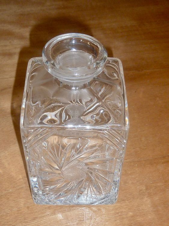 Whisky Kristall Karaffe Antik Schwer Vintage Art Deco Kaufen Auf Ricardo