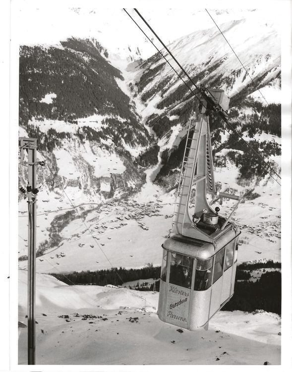 Klosters Gotschna Parsenn Luftseilbahn Orig Foto Kaufen Auf