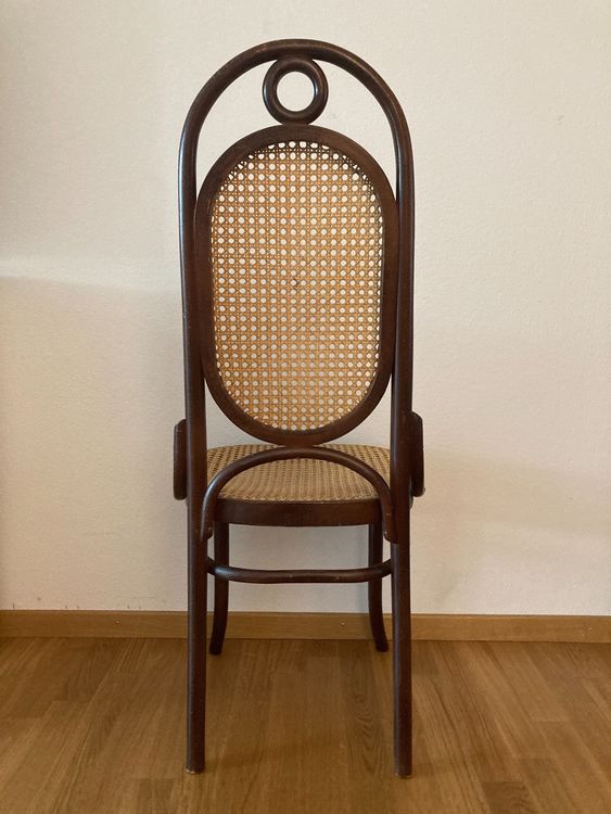 4 Thonet Stühle von FMG vintage mit Wiener Geflecht Kaufen auf Ricardo