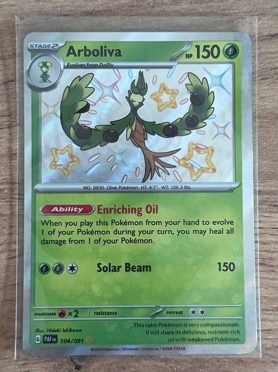 Arboliva BABY SHINY Pokemon Paldean Fates PAF 104 091 Kaufen Auf Ricardo