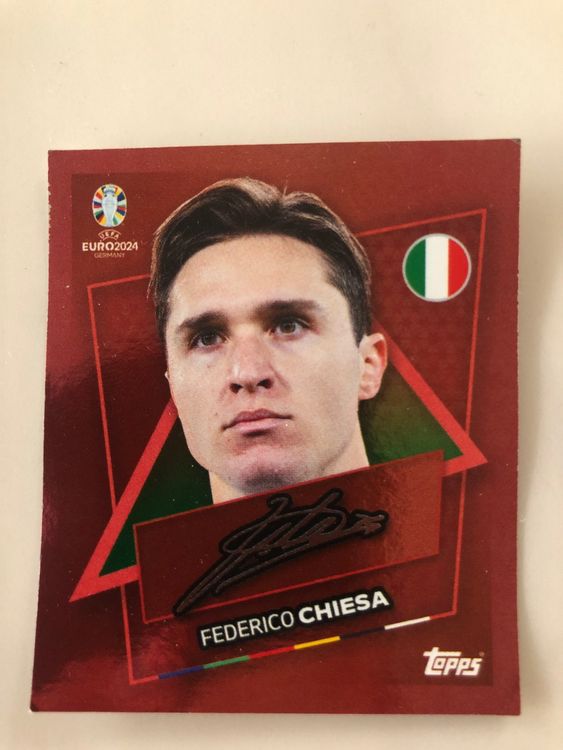 Topps EM 2024 ITA SP Federico Chiesa Mit Unterschrift Kaufen