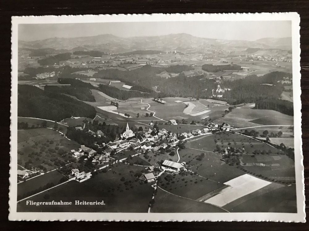 Fliegeraufnahme Heitenried Swissair Foto Kaufen Auf Ricardo