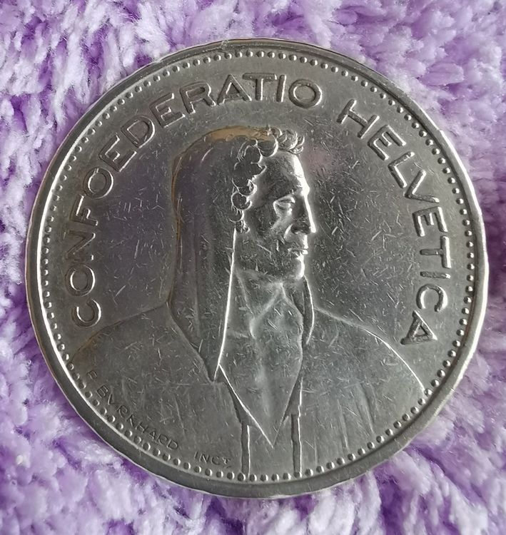 Fünf Franken 1932 Silber 835 Kaufen auf Ricardo