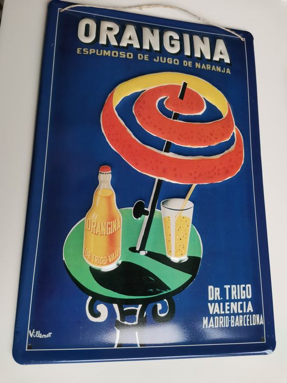 Orangina Metallwerbung Plakat Kaufen Auf Ricardo