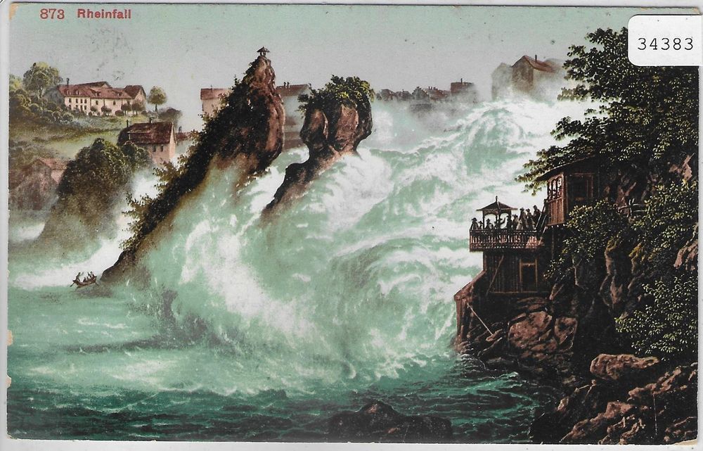 Schaffhausen Rheinfall Litho Kaufen Auf Ricardo