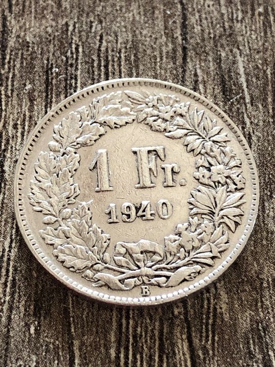 Schweiz 1 Franken 1940 Silber Rar Kaufen Auf Ricardo